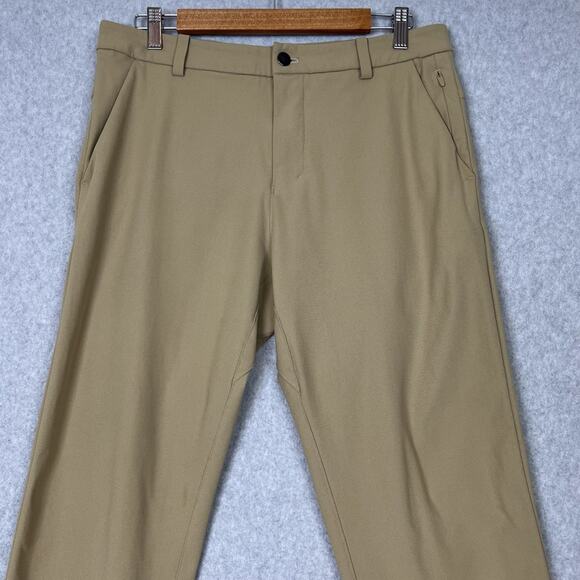 Lululemon Commission Pant Classic Men's Size 31 Beige Stretch Performance Chino - Picture 2 of 9